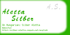 aletta silber business card